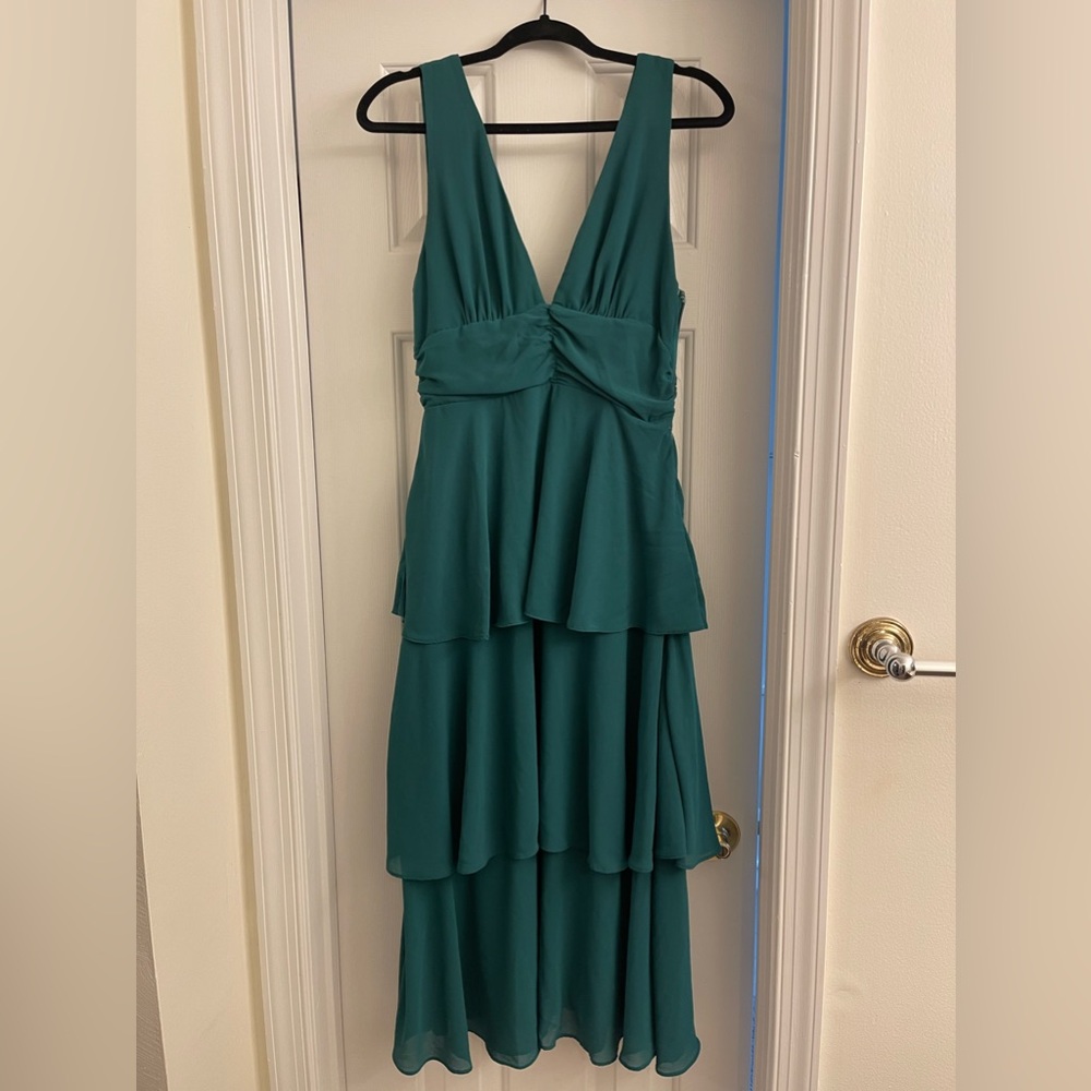 LuLus emerald green dress sz M